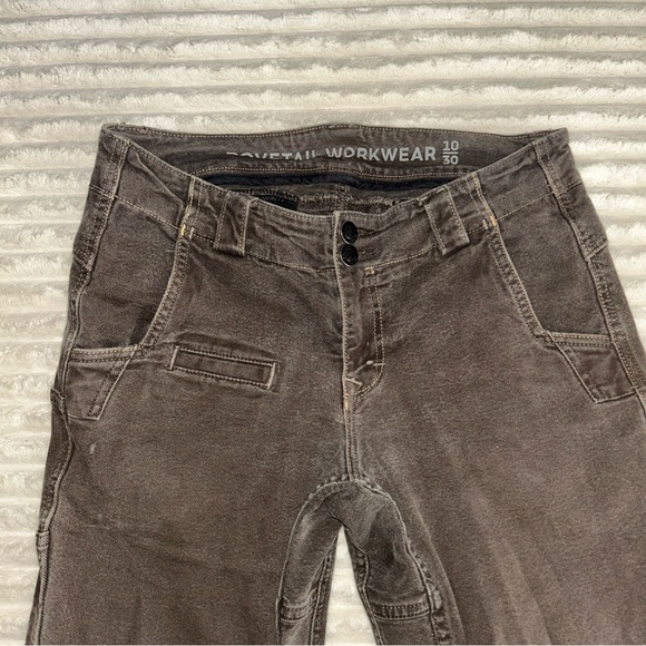 Dovetail Workwear Pants Womens Size 10/30 Day Construct Utility Brown Denim - Picture 2 of 9